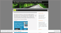 Desktop Screenshot of librarysocialnetworking.wordpress.com