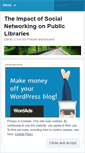 Mobile Screenshot of librarysocialnetworking.wordpress.com