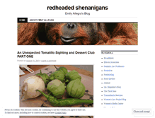 Tablet Screenshot of emilyallegra.wordpress.com