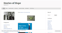 Desktop Screenshot of narrativesofhope.wordpress.com