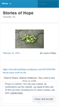 Mobile Screenshot of narrativesofhope.wordpress.com