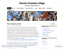 Tablet Screenshot of friendsofhawkervillage.wordpress.com