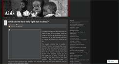 Desktop Screenshot of aidsnafrica.wordpress.com