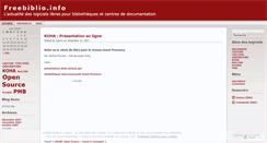 Desktop Screenshot of freebiblioinfo.wordpress.com