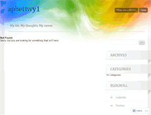 Tablet Screenshot of apbettwy1.wordpress.com