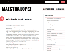 Tablet Screenshot of anitaklopez.wordpress.com