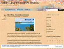 Tablet Screenshot of hotelnuevaesperanzabacalar.wordpress.com