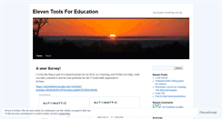 Desktop Screenshot of eleventoolsforeducation.wordpress.com