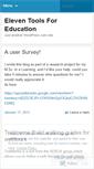 Mobile Screenshot of eleventoolsforeducation.wordpress.com