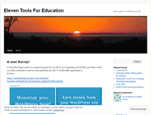 Tablet Screenshot of eleventoolsforeducation.wordpress.com