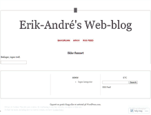 Tablet Screenshot of erikandrehvidsten.wordpress.com