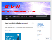 Tablet Screenshot of bettergamernetwork.wordpress.com