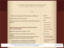 Tablet Screenshot of newkadampabuddhism.wordpress.com