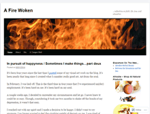 Tablet Screenshot of afirewoken.wordpress.com