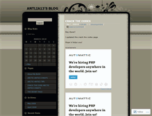 Tablet Screenshot of antlia13.wordpress.com