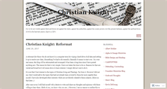 Desktop Screenshot of christianknight.wordpress.com