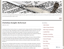 Tablet Screenshot of christianknight.wordpress.com