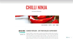 Desktop Screenshot of chillininja.wordpress.com