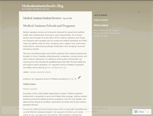 Tablet Screenshot of medicalassistantschools.wordpress.com