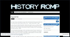 Desktop Screenshot of historyromp.wordpress.com