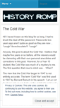 Mobile Screenshot of historyromp.wordpress.com