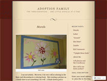 Tablet Screenshot of adoptionfamily.wordpress.com