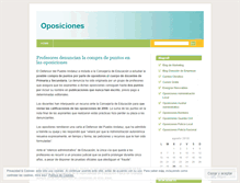 Tablet Screenshot of preparacionoposiciones.wordpress.com