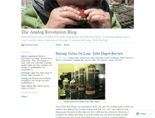 Tablet Screenshot of analogrevolution.wordpress.com