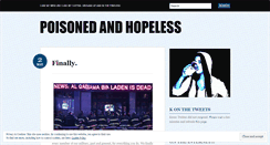 Desktop Screenshot of poisonedandhopeless.wordpress.com