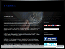 Tablet Screenshot of elfindelsistema.wordpress.com