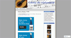 Desktop Screenshot of cantodoviolonista.wordpress.com