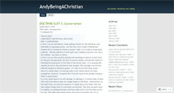 Desktop Screenshot of andybeingachristian.wordpress.com