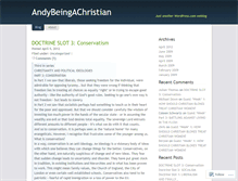 Tablet Screenshot of andybeingachristian.wordpress.com