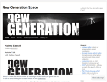 Tablet Screenshot of newgenerationspace.wordpress.com