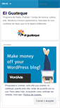 Mobile Screenshot of elguatequeradio.wordpress.com