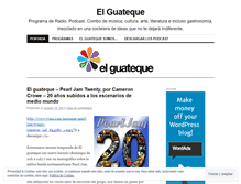 Tablet Screenshot of elguatequeradio.wordpress.com