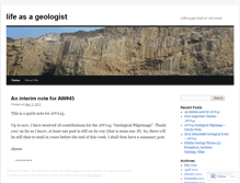 Tablet Screenshot of lifeasageologist.wordpress.com