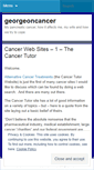 Mobile Screenshot of georgeoncancer.wordpress.com