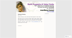 Desktop Screenshot of butiknasha.wordpress.com