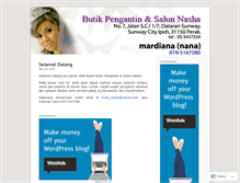 Tablet Screenshot of butiknasha.wordpress.com