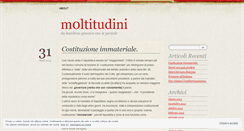 Desktop Screenshot of m0ltitudini.wordpress.com