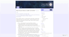 Desktop Screenshot of inspiremath.wordpress.com