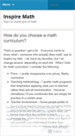 Mobile Screenshot of inspiremath.wordpress.com