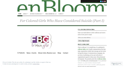 Desktop Screenshot of enbloom.wordpress.com