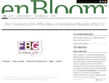 Tablet Screenshot of enbloom.wordpress.com