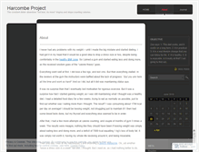 Tablet Screenshot of harcombeproject.wordpress.com