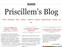 Tablet Screenshot of priscillem.wordpress.com