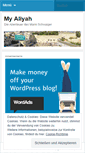 Mobile Screenshot of myaliyah.wordpress.com