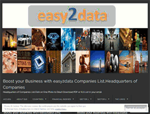 Tablet Screenshot of easy2datacompanieslist.wordpress.com