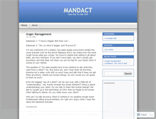 Tablet Screenshot of mandact.wordpress.com